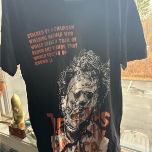 Texas Chainsaw Massacre horror t-shirt Halloween men’s horror movie